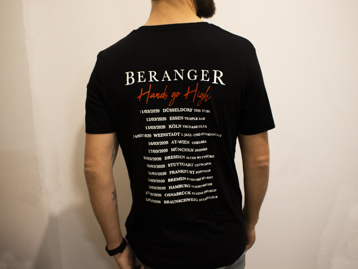 Beranger 'Hands go High' Tour T-Shirt