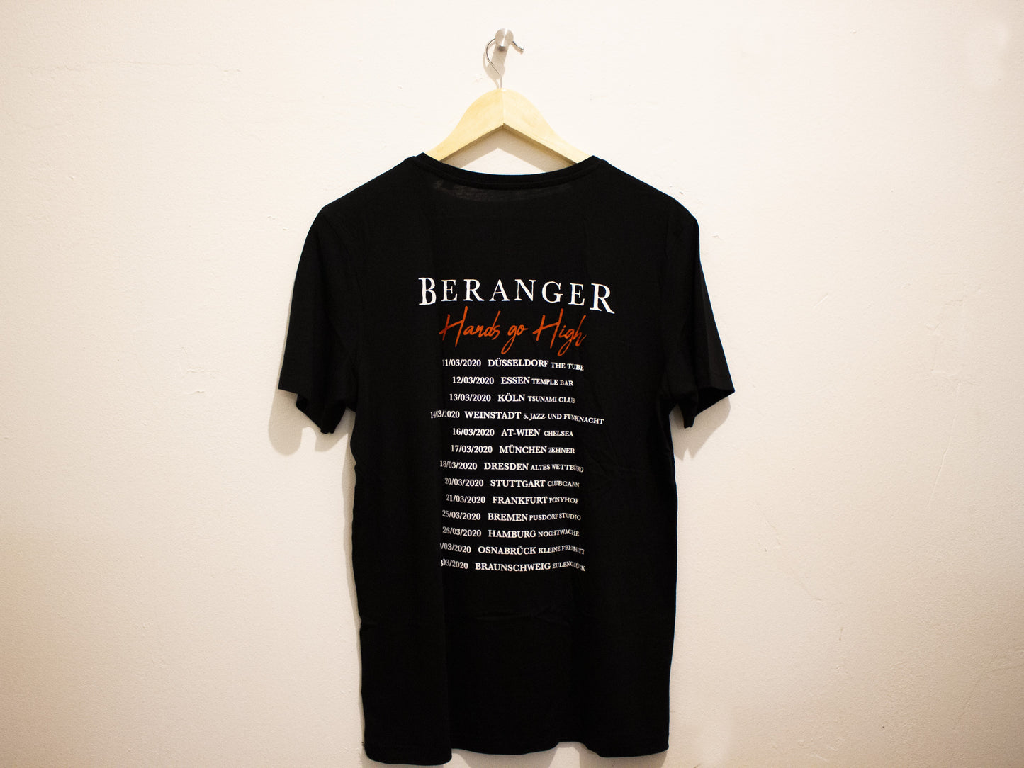 Beranger 'Hands go High' Tour T-Shirt